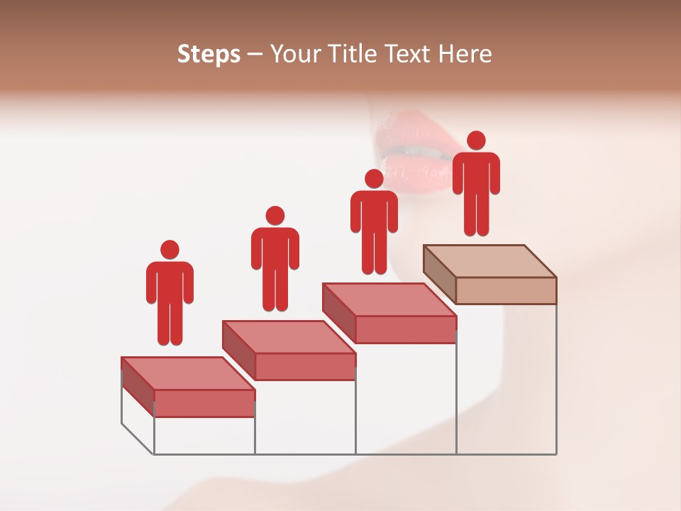 Portrait Woman Lipstick PowerPoint Template