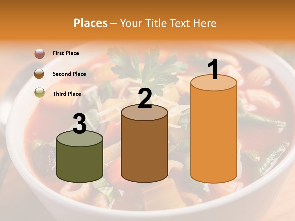 Soup With Vermicelli And Herbs PowerPoint Template
