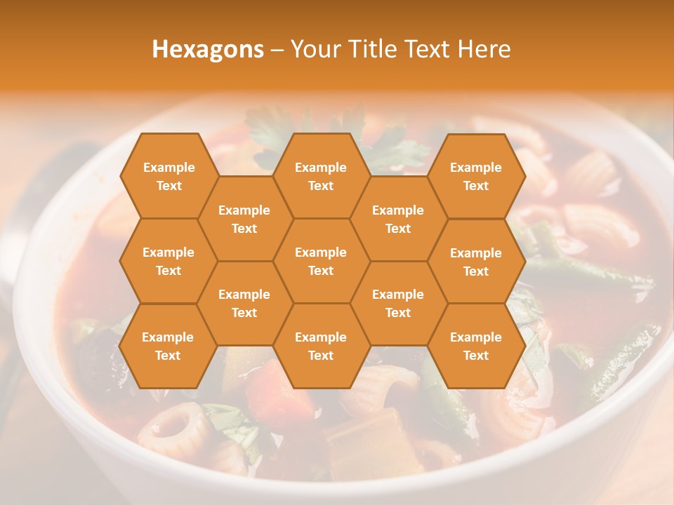Soup With Vermicelli And Herbs PowerPoint Template