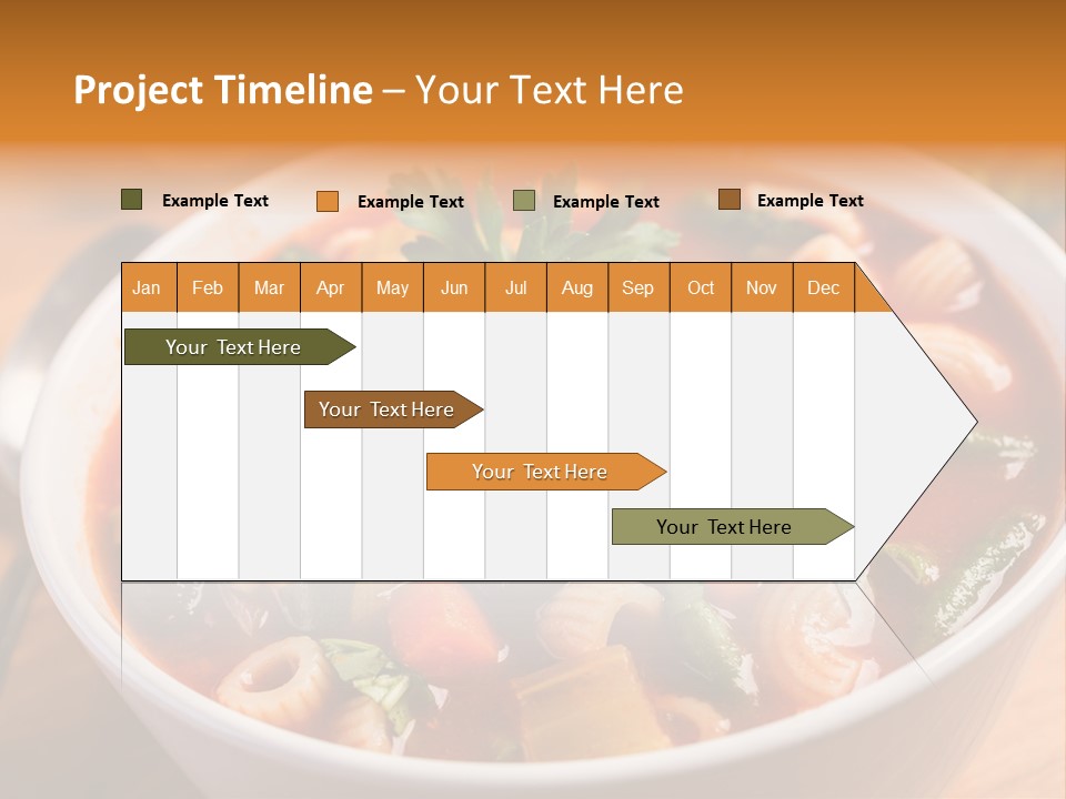 Soup With Vermicelli And Herbs PowerPoint Template