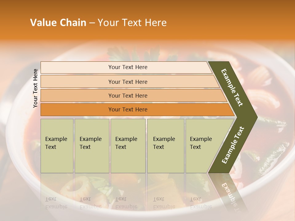 Soup With Vermicelli And Herbs PowerPoint Template