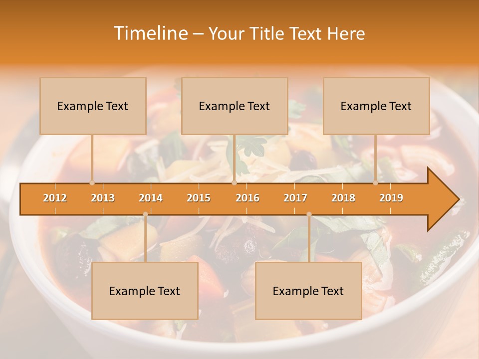 Soup With Vermicelli And Herbs PowerPoint Template