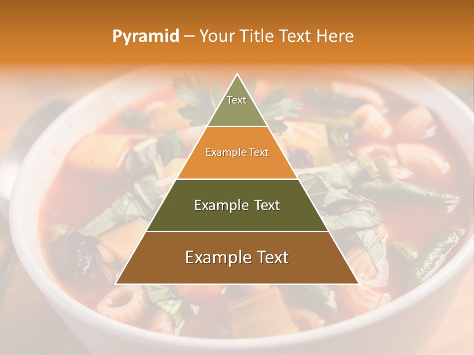 Soup With Vermicelli And Herbs PowerPoint Template