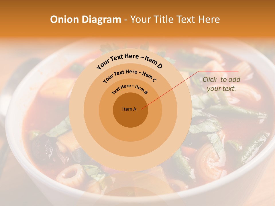 Soup With Vermicelli And Herbs PowerPoint Template