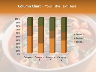 Soup With Vermicelli And Herbs PowerPoint Template