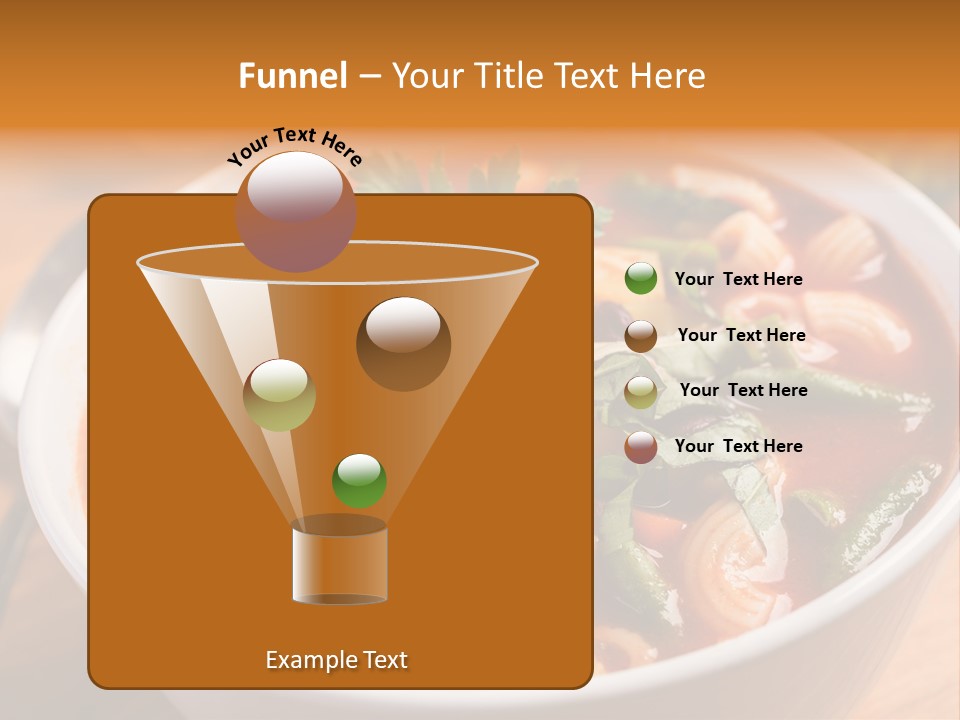 Soup With Vermicelli And Herbs PowerPoint Template