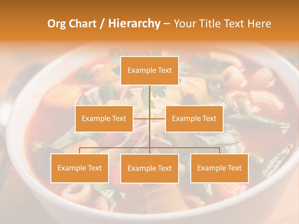 Soup With Vermicelli And Herbs PowerPoint Template