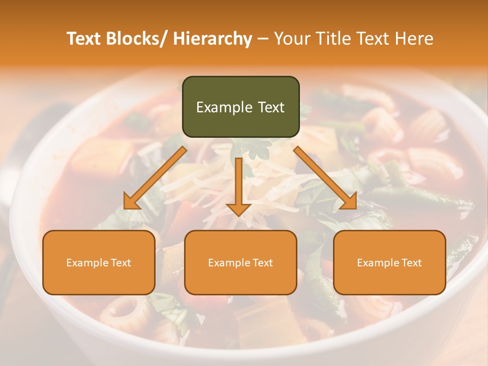 Soup With Vermicelli And Herbs PowerPoint Template