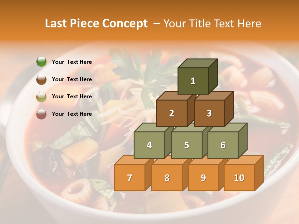 Soup With Vermicelli And Herbs PowerPoint Template