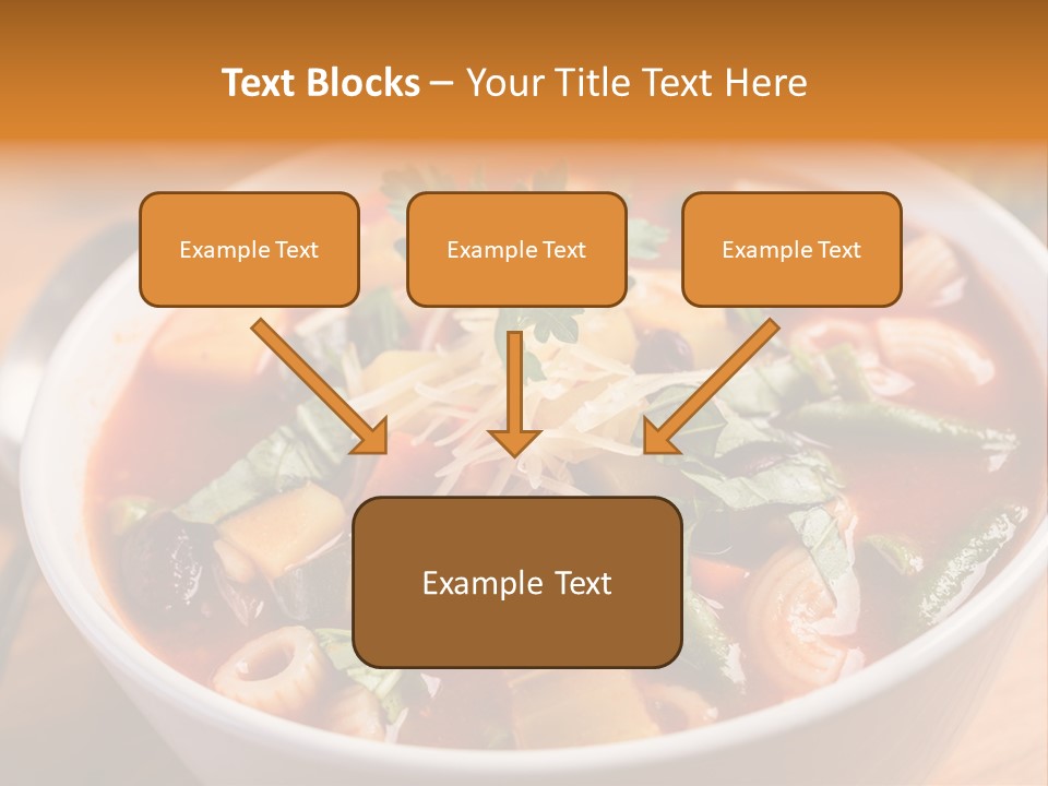 Soup With Vermicelli And Herbs PowerPoint Template