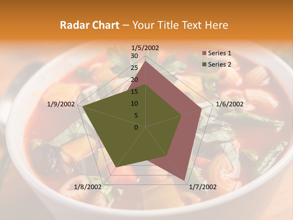 Soup With Vermicelli And Herbs PowerPoint Template