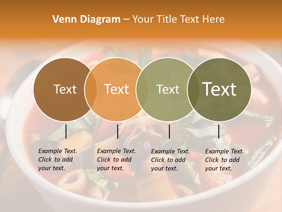 Soup With Vermicelli And Herbs PowerPoint Template