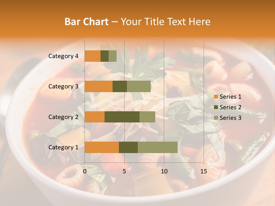Soup With Vermicelli And Herbs PowerPoint Template