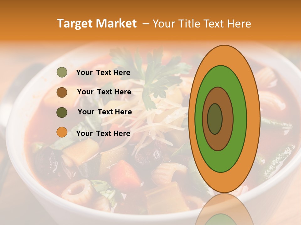 Soup With Vermicelli And Herbs PowerPoint Template