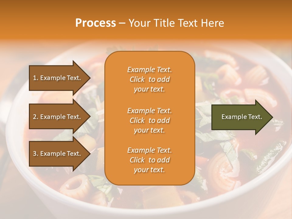 Soup With Vermicelli And Herbs PowerPoint Template