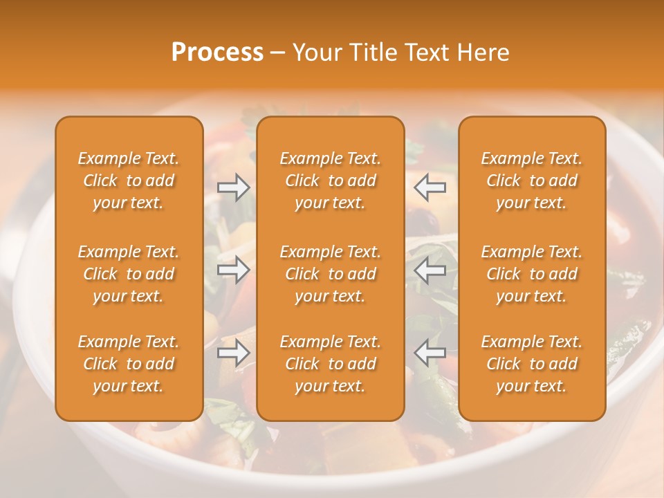 Soup With Vermicelli And Herbs PowerPoint Template
