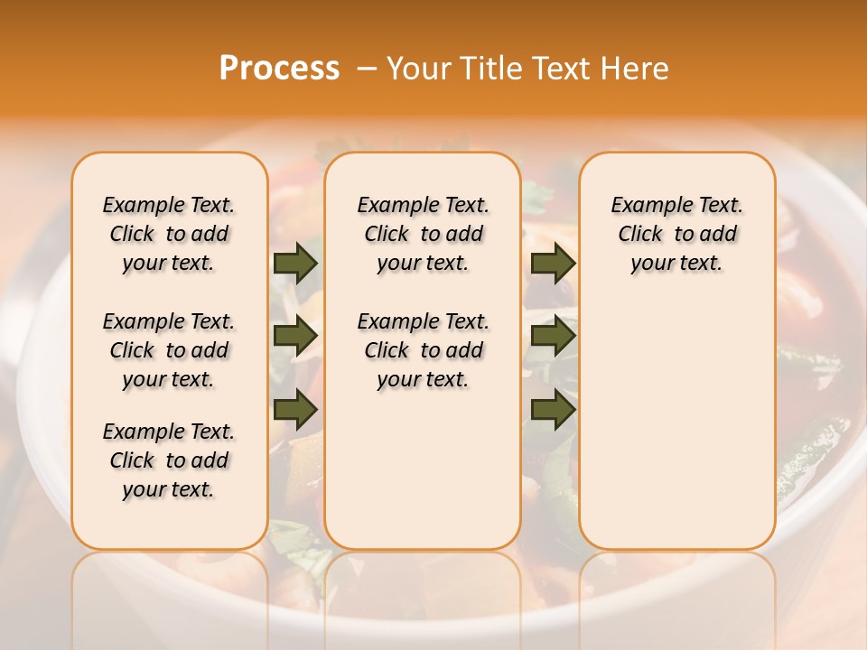 Soup With Vermicelli And Herbs PowerPoint Template