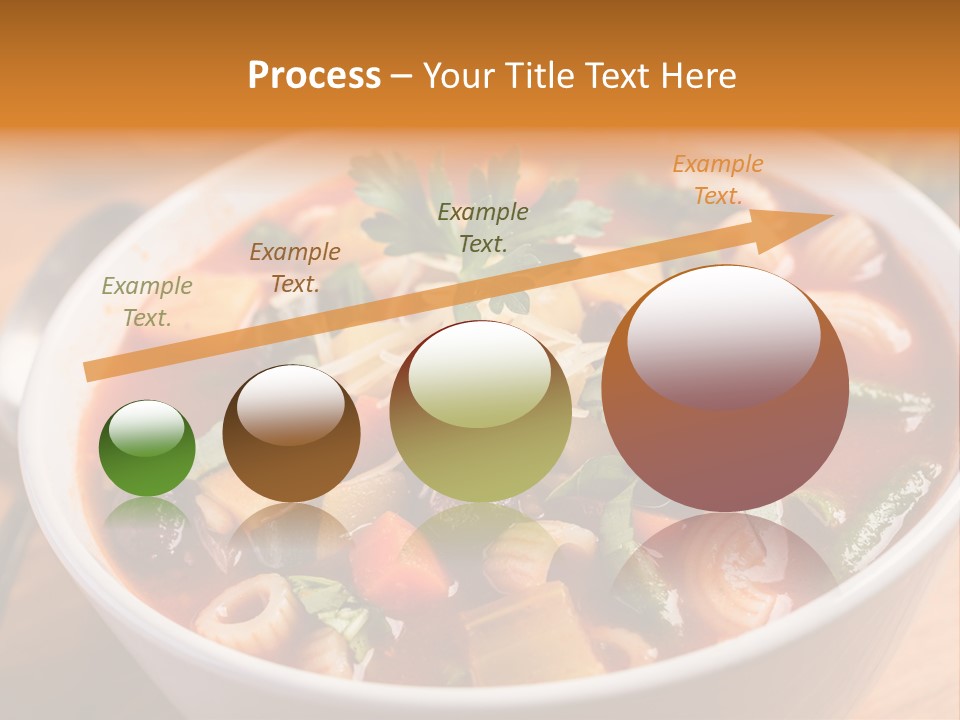 Soup With Vermicelli And Herbs PowerPoint Template
