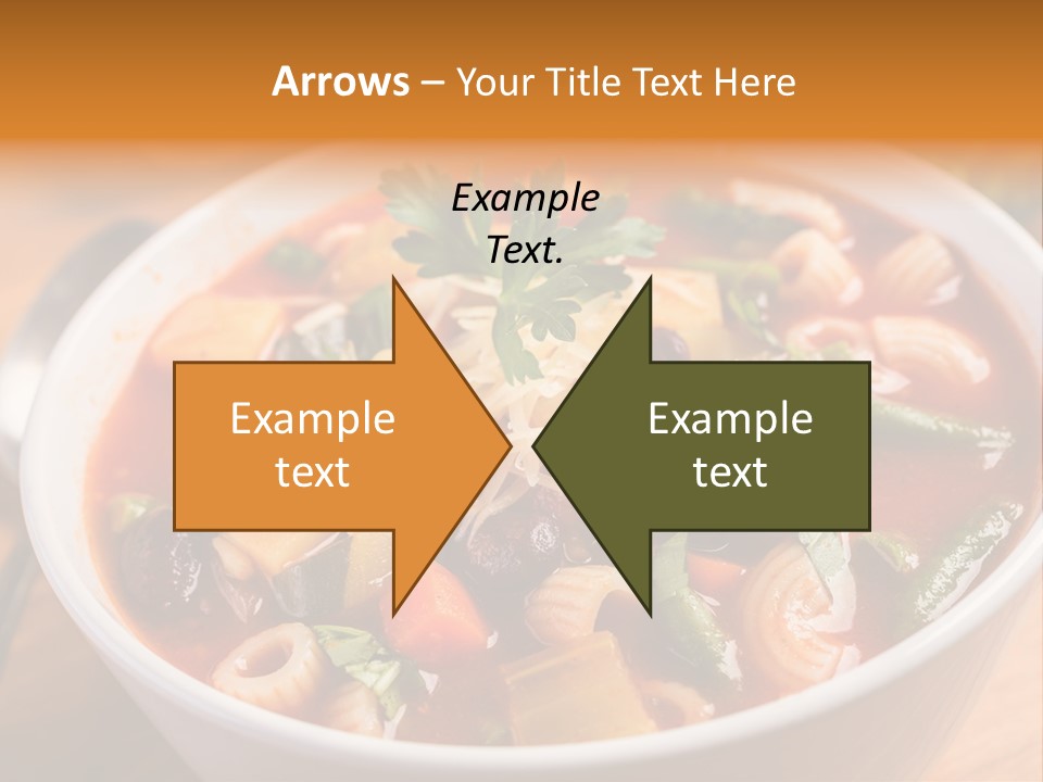 Soup With Vermicelli And Herbs PowerPoint Template