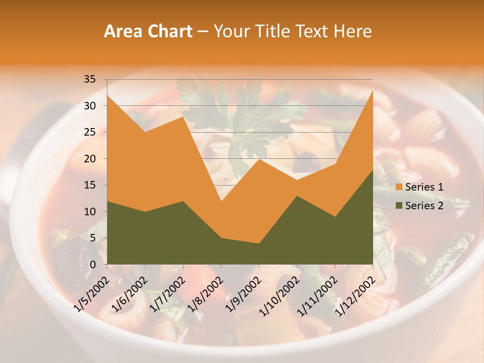 Soup With Vermicelli And Herbs PowerPoint Template
