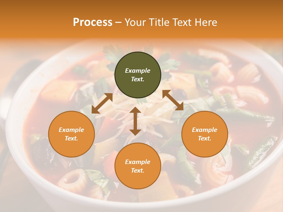 Soup With Vermicelli And Herbs PowerPoint Template