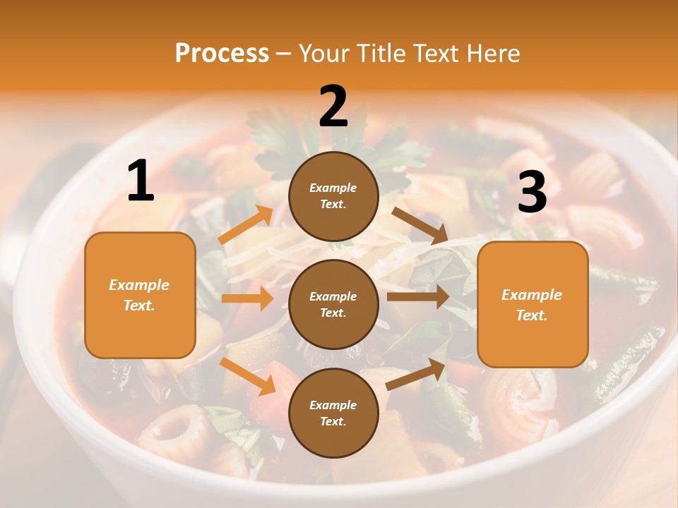Soup With Vermicelli And Herbs PowerPoint Template