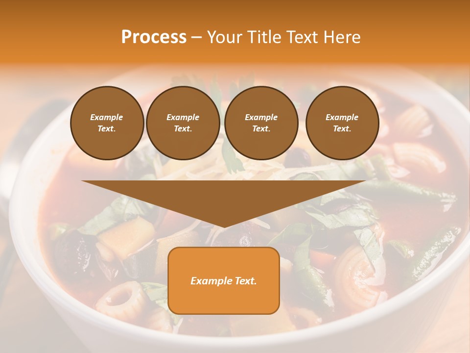 Soup With Vermicelli And Herbs PowerPoint Template