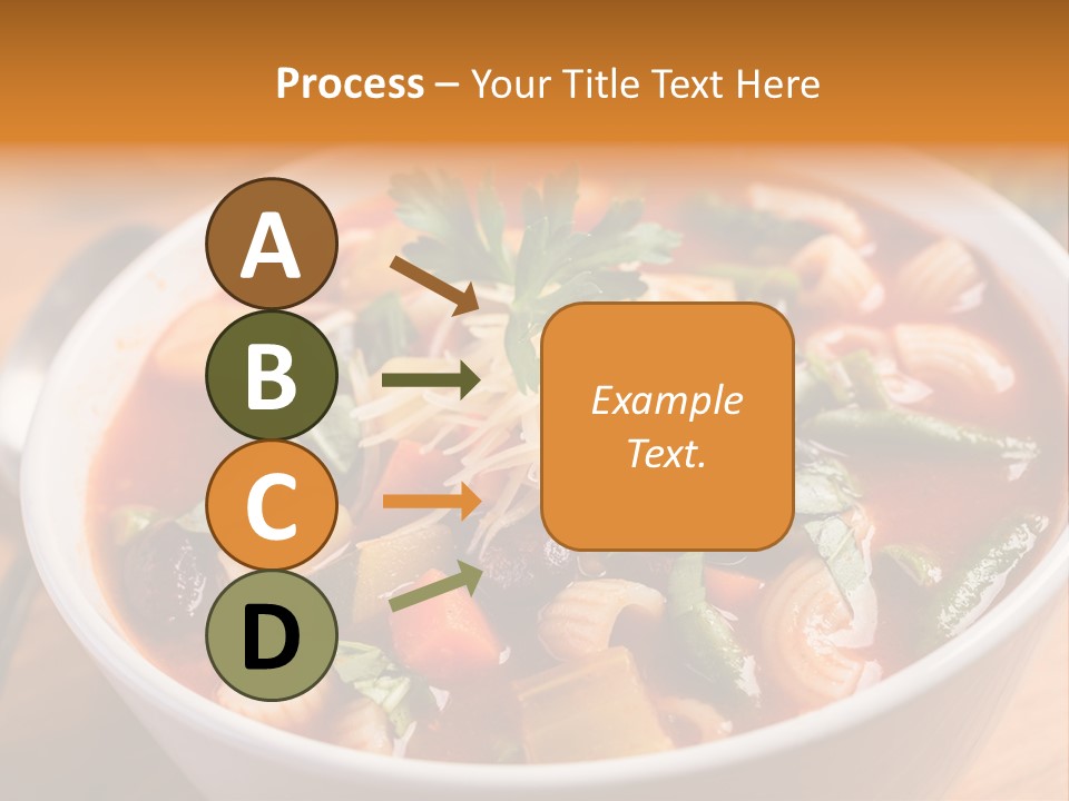 Soup With Vermicelli And Herbs PowerPoint Template