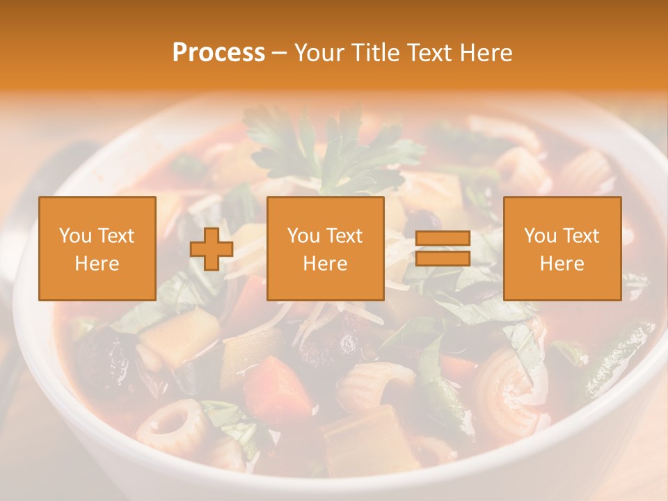 Soup With Vermicelli And Herbs PowerPoint Template