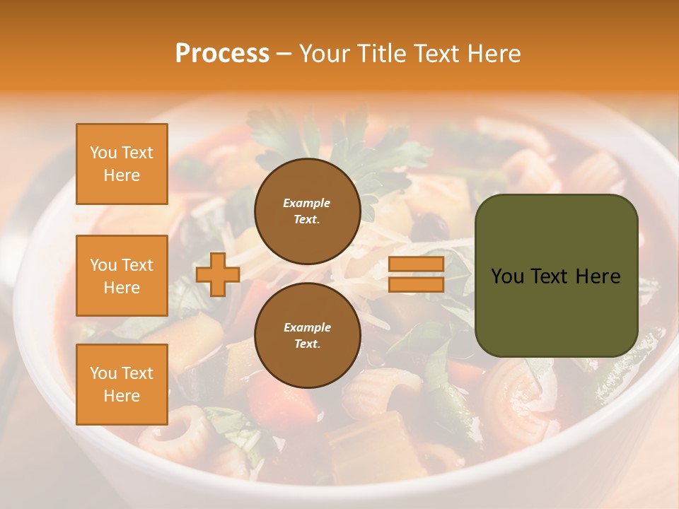 Soup With Vermicelli And Herbs PowerPoint Template
