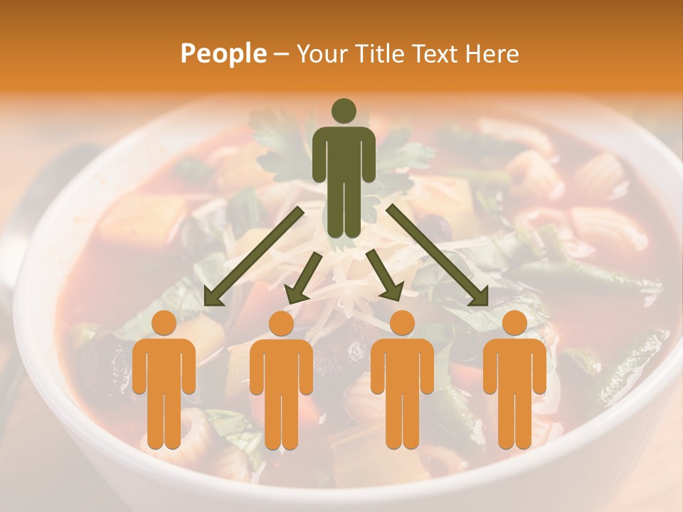 Soup With Vermicelli And Herbs PowerPoint Template