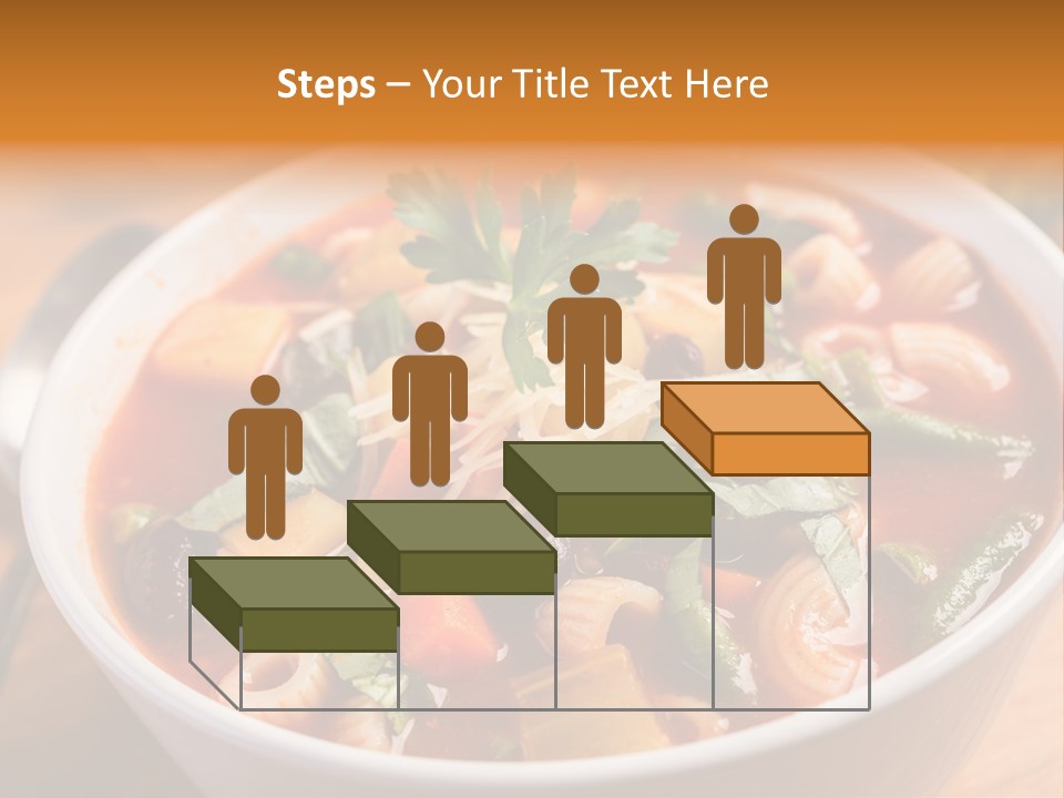 Soup With Vermicelli And Herbs PowerPoint Template