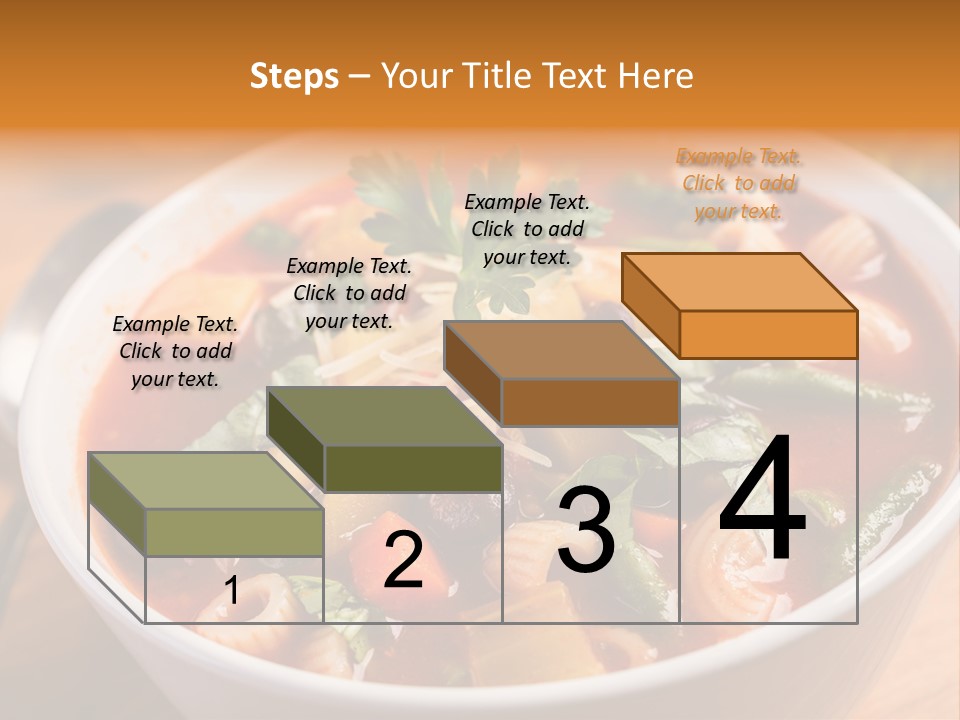 Soup With Vermicelli And Herbs PowerPoint Template