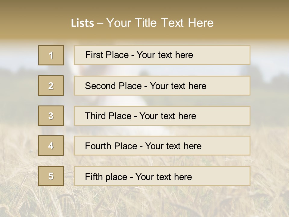 Golden Pet Beach PowerPoint Template
