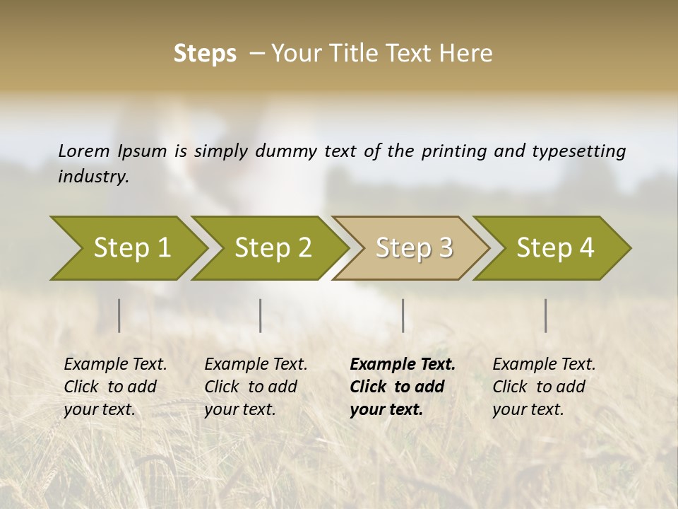 Golden Pet Beach PowerPoint Template