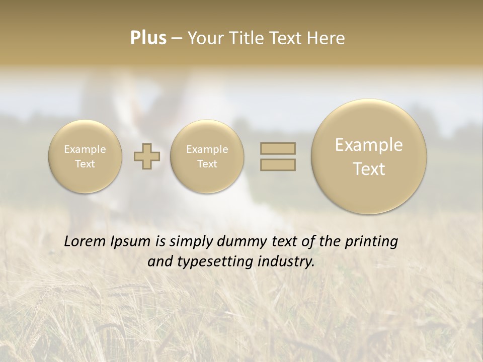 Golden Pet Beach PowerPoint Template