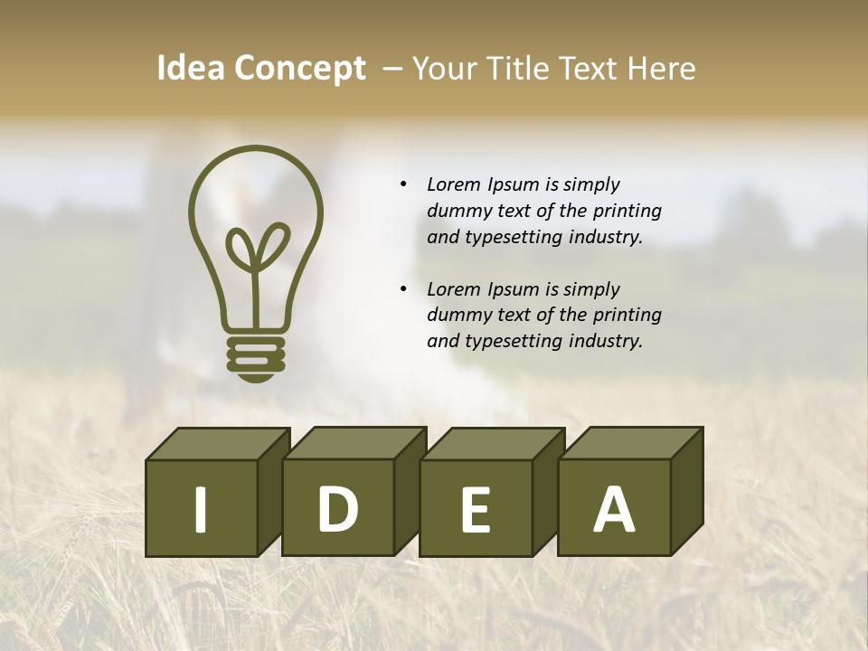 Golden Pet Beach PowerPoint Template