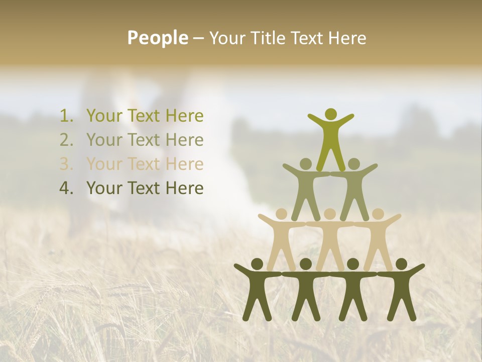 Golden Pet Beach PowerPoint Template