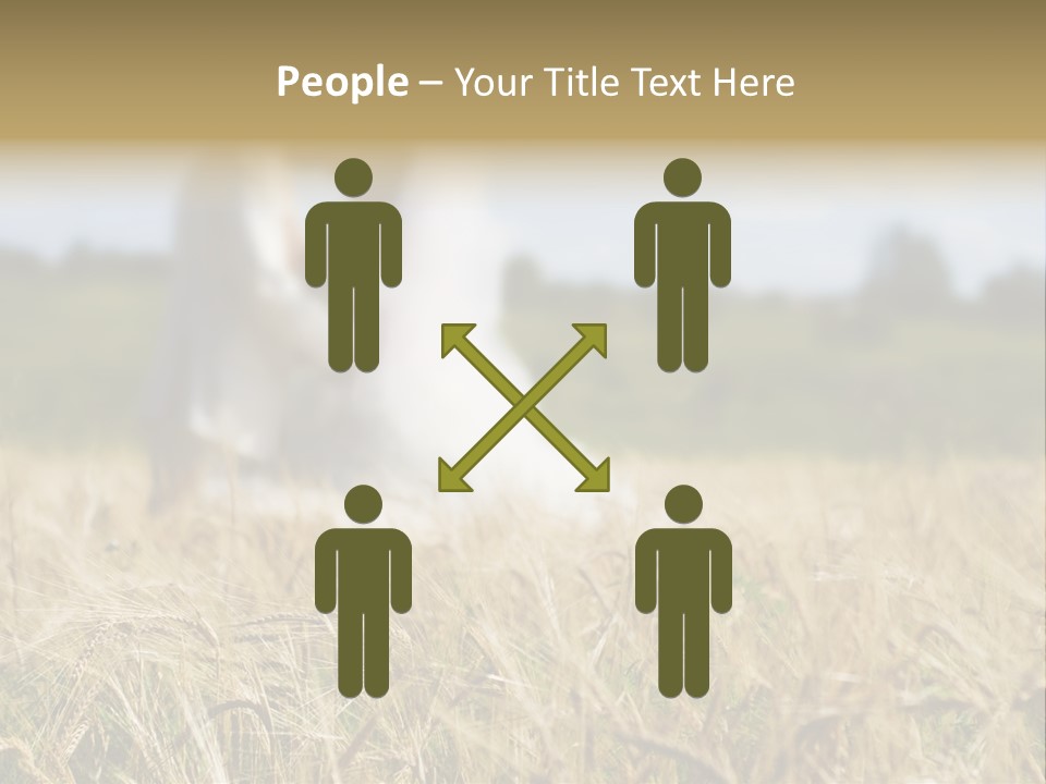 Golden Pet Beach PowerPoint Template