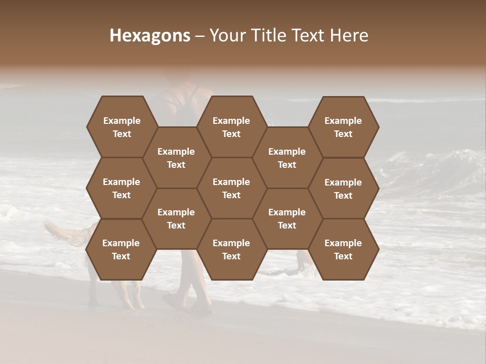 Golden Pet Beach PowerPoint Template