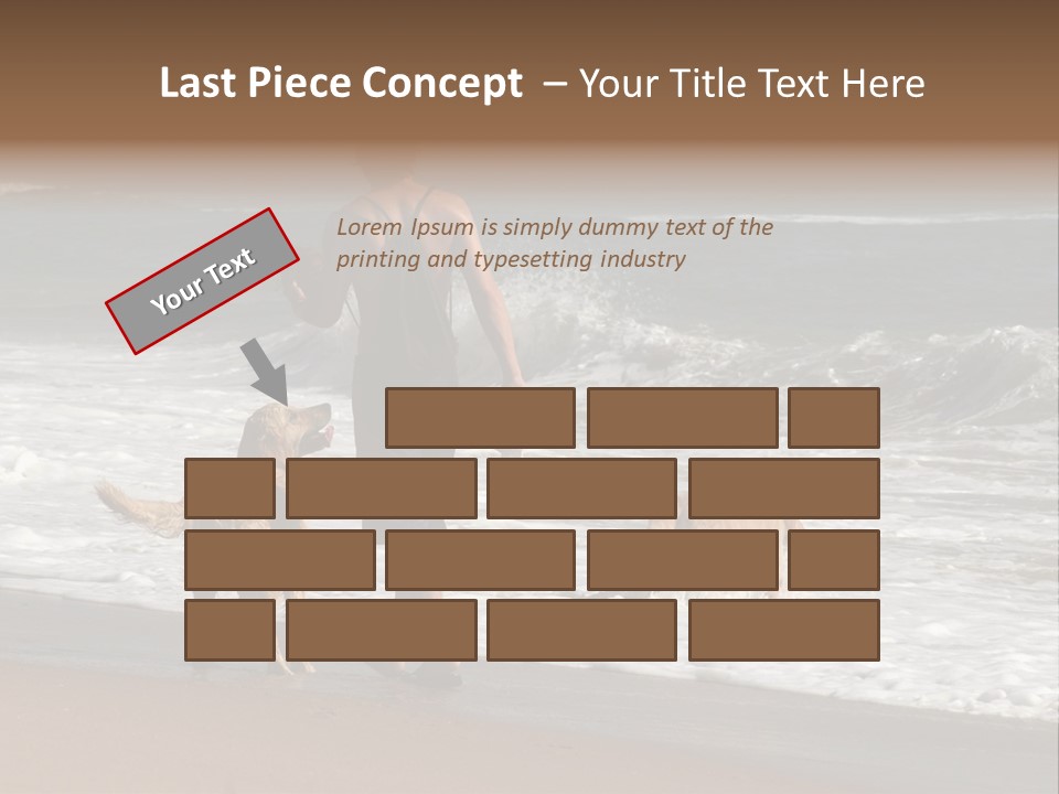 Golden Pet Beach PowerPoint Template