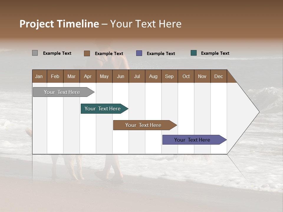 Golden Pet Beach PowerPoint Template