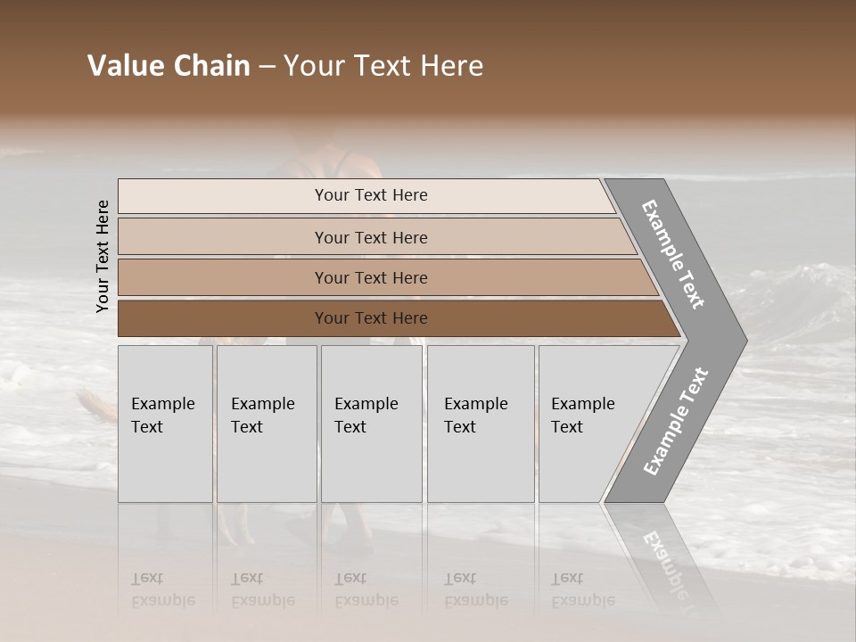 Golden Pet Beach PowerPoint Template