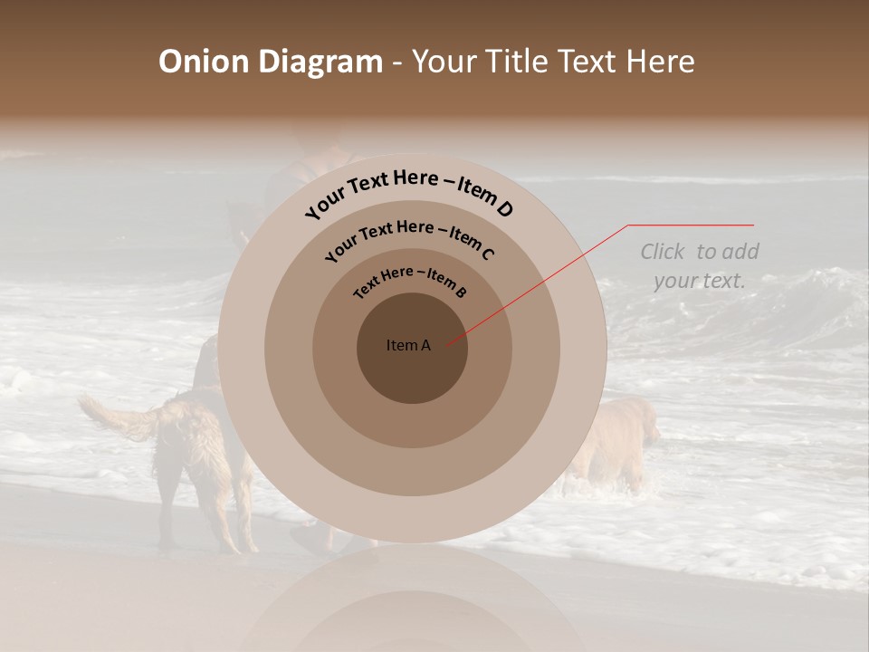 Golden Pet Beach PowerPoint Template