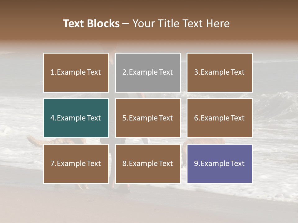 Golden Pet Beach PowerPoint Template