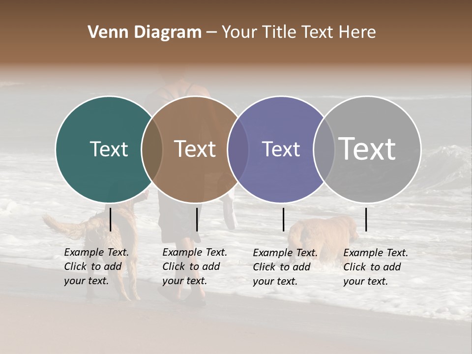 Golden Pet Beach PowerPoint Template