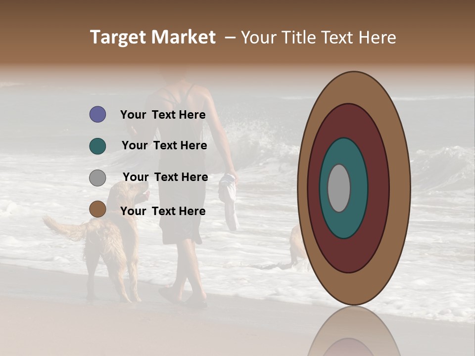 Golden Pet Beach PowerPoint Template