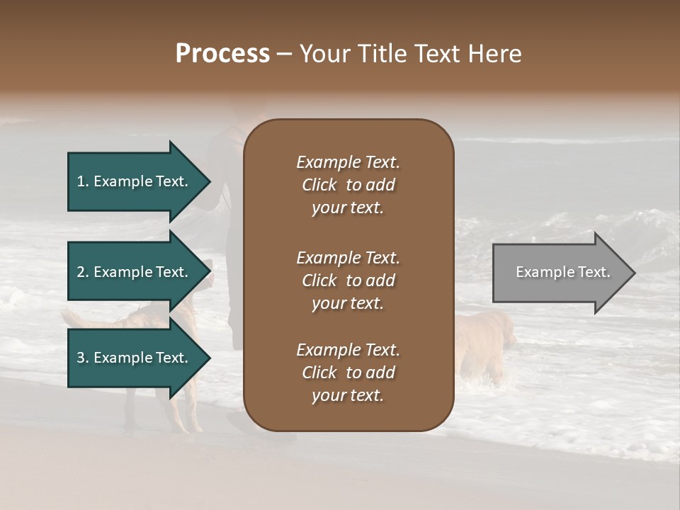Golden Pet Beach PowerPoint Template