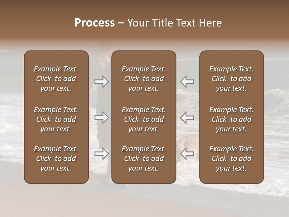 Golden Pet Beach PowerPoint Template