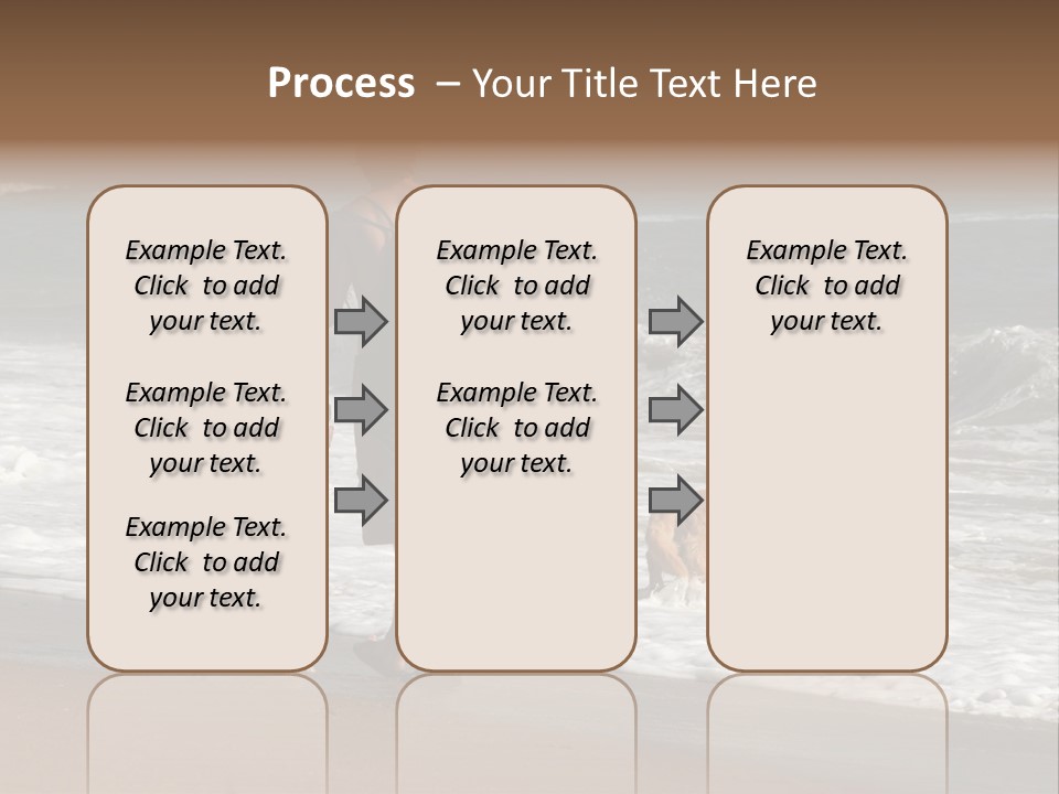 Golden Pet Beach PowerPoint Template